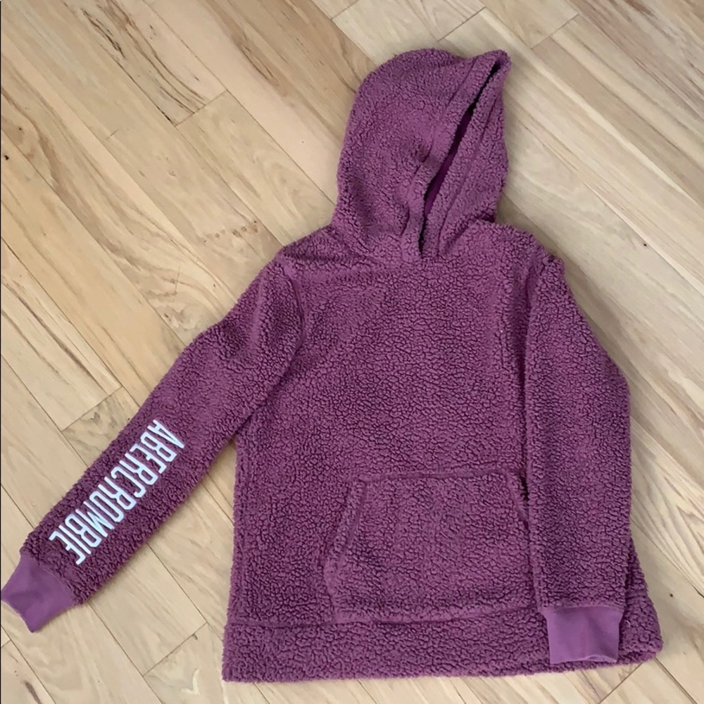 Abercrombie Purple Sherpa Hoodie